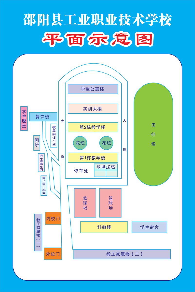学校平面示意图