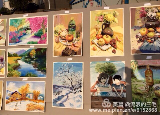 第九届艺术节绘画作品展示