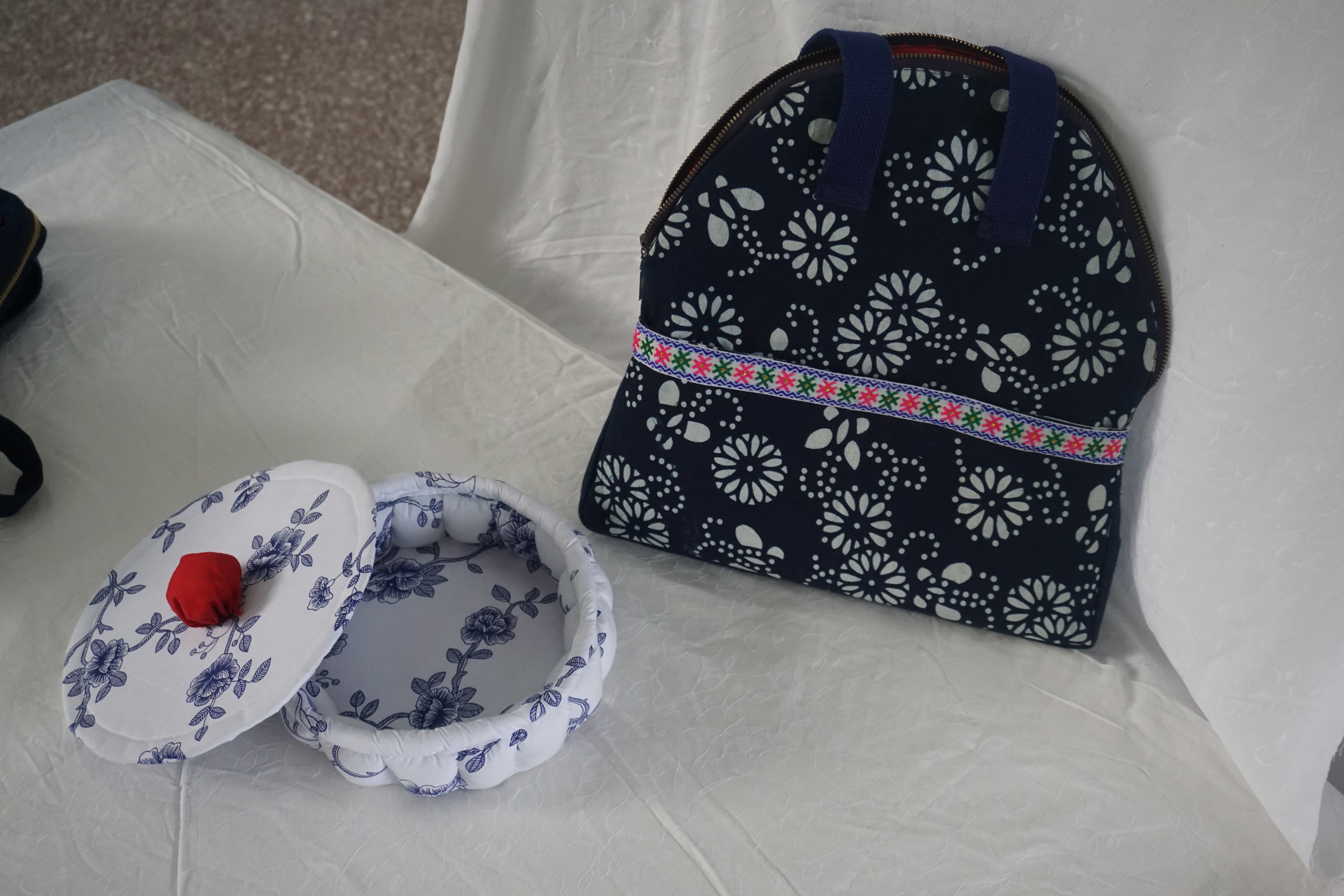 蓝印花布作品-包包